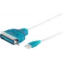 Parallelle printerkabel ShiverPeaks 75607 1,2 m USB-Centronics