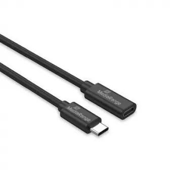 USB-C-naar-USB-C-kabel MediaRange MRCS245 USB 3.2 Gen 1 (3.1 Gen 1) 2 m 5 Gbit/s 60 W zwart