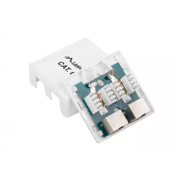 Lanberg OS6-0002-W kabel interface/gender adapter 2 X RJ-45 wit (OS6-0002-W)
