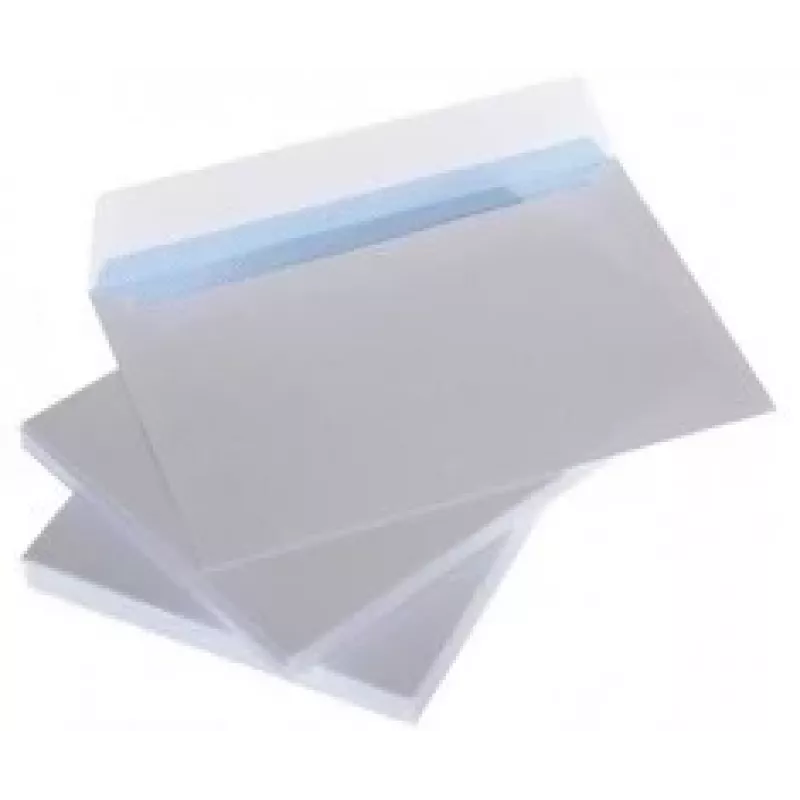 Enveloppen met strepen C5 162x229 mm, wit 80g x 50 stuks