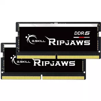 SO-DIMM 64 GB DDR5-4800 (2x 32 GB) dual-kit, geheugen zwart, F5-4800S4039A32GX2-RS, Ripjaws