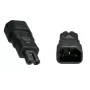 Microconnect PE147AD kabeladapter C14 C7 zwart