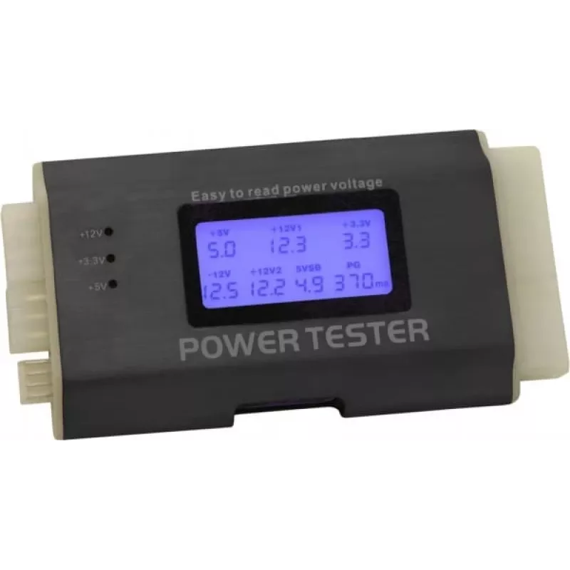 DeLOCK 18159 voedingstester III voor ATX/BTX/ITX, zwart/wit