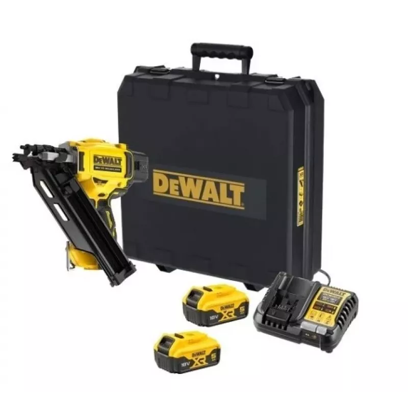 DeWalt DCN930P2 18V XR accunagelpistool, 33°, 64-90 mm, 2x 5,0 Ah