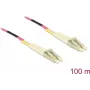 Netwerkkabel Delock LC Duplex Multimode OM4 100m zwart