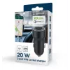 Gembird auto-voedingsadapter - USB Type-A & C PD - 20W