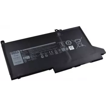 Accu voor Dell-laptops, 42 WHr, 3-cellen, compatibel met geselecteerde Dell-modellen