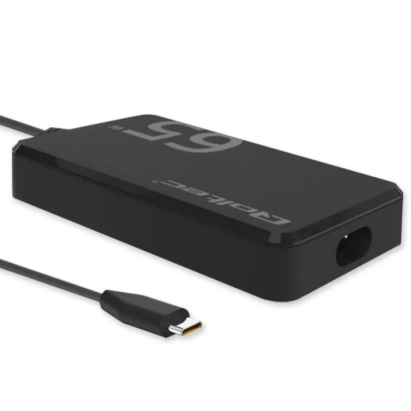QOLTEC oplader 65W GaN Super Fast slank PD 5-20V 3,25A USB-C