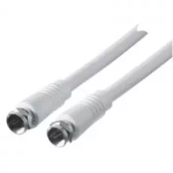 Coaxkabel SCHWAIGER KVC15 532 F naar F 1,5 m wit