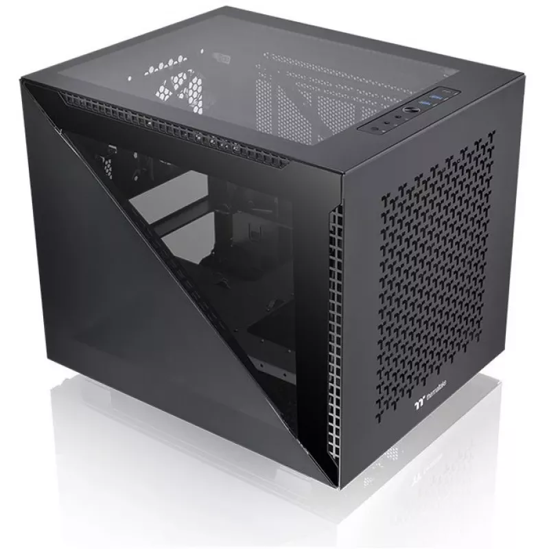 PC-behuizing Thermaltake Divider 200 TG Air Micro Tower zwart