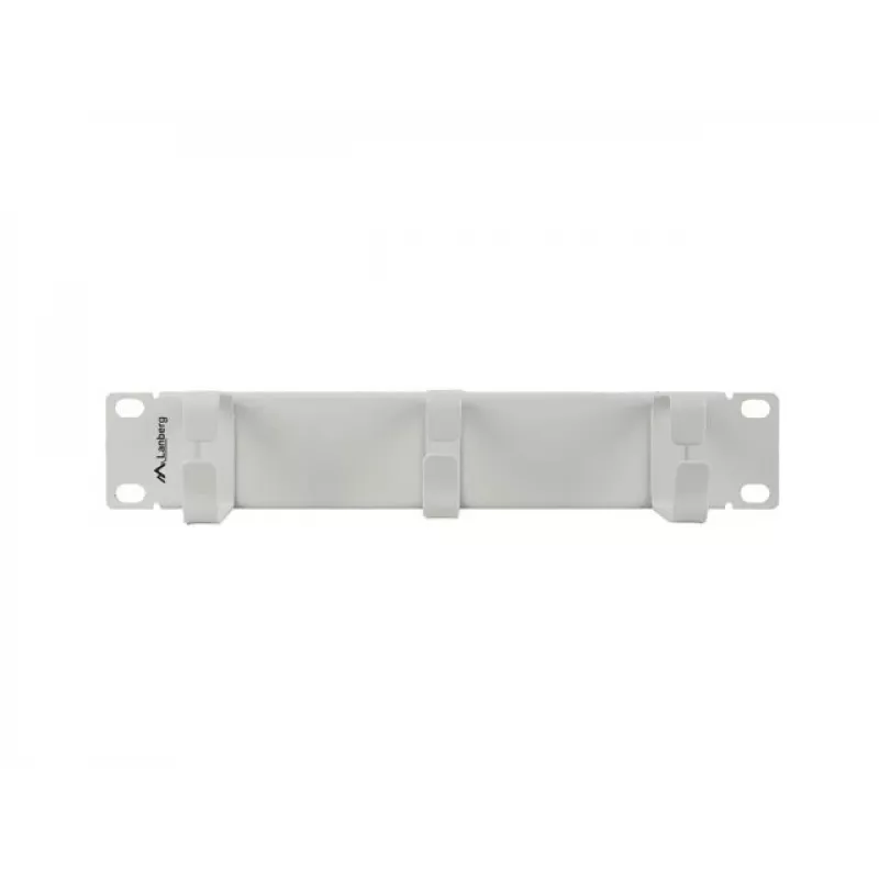 Kabelorganizer 10 inch met 3 metalen houders TYP B grijs