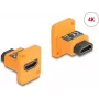 DeLOCK D-type module HDMI-A bus naar bus 4K oranje
