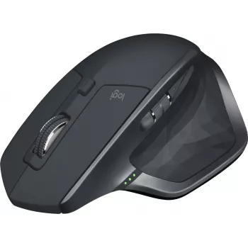 Draadloze muis Logitech MX Master 2S Bluetooth Edition zwart — ergonomisch, Bluetooth- en USB-ontvangerconnectiviteit, oplaadbare accu
