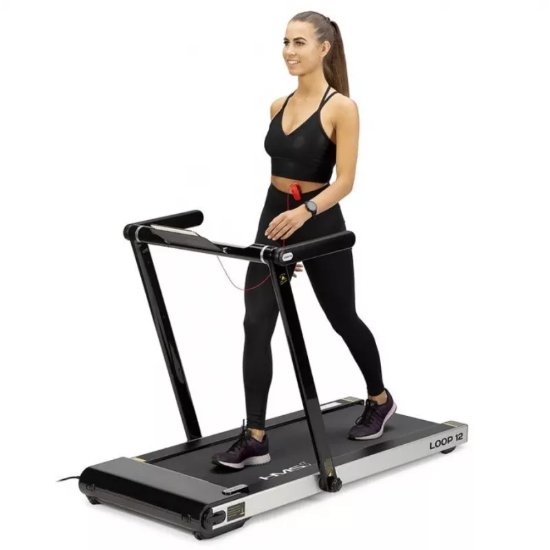 HMS LOOP12 elektrische loopband 1-12 km/h, zwart