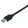Equip 133347 USB-kabel USB 3.2 Gen 1 (3.1 Gen 1) 10 m USB A zwart
