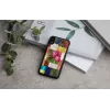 Telefoonhoesje iKins voor iPhone XR — kersenbloesempatroon, zwart