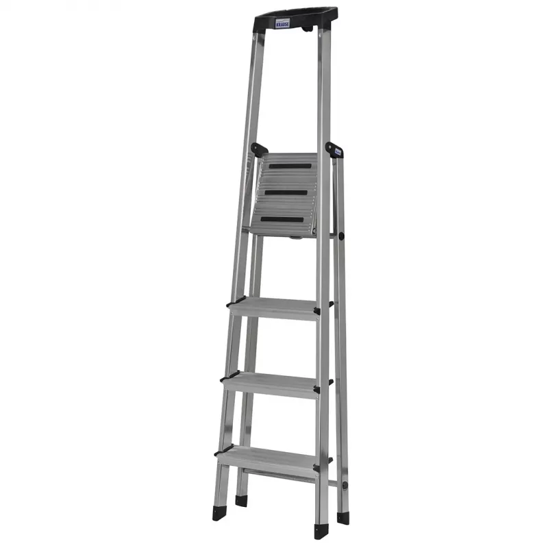 Vrijstaande ladder SAFETY 4 treden KRAUSE