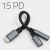 Adapter 2-in-1 USB-C naar USB-C en 3,5-mm-jack PD 15W