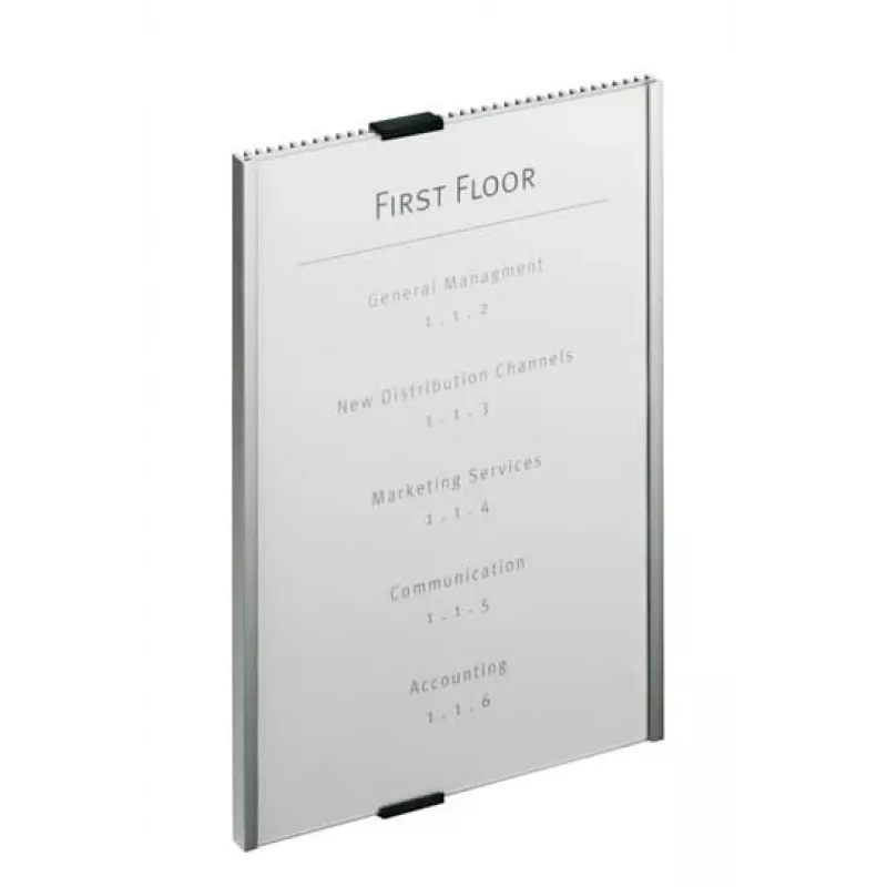 Durable infobord acryl aluminium zilver 4806-23