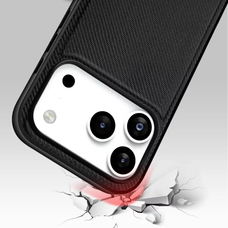Nevox StyleShell NYLO 2528 Hoesje voor iPhone 17 Pro, zwart