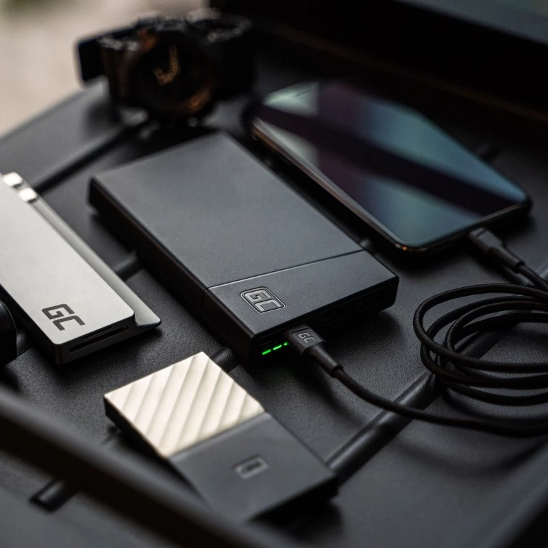 Green Cell PBGC02S powerbank lithium-polymeer (LiPo) 10000 mAh zwart