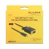 Videokabel-adapter DeLOCK 85263 USB Type-C naar VGA 3m zwart