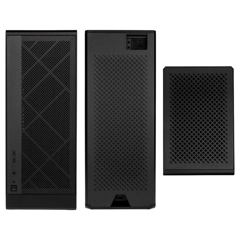 SilverStone ALTA G1M - MicroATX-tower - Micro-ATX - geen voeding (SFX12V/SFX-L12V) - zwart - USB/audio
