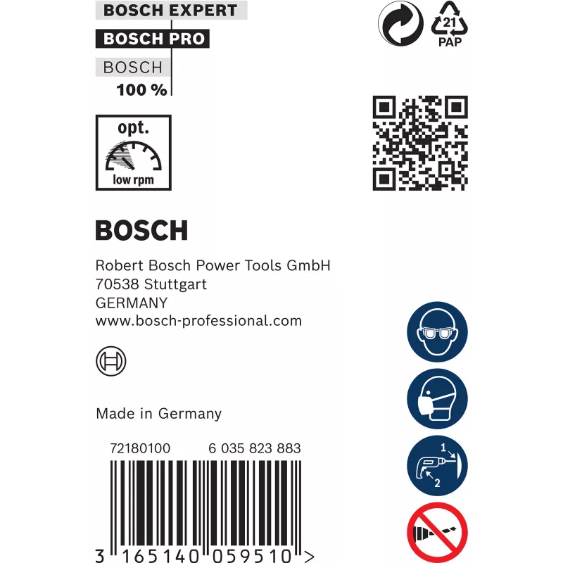 Bosch installatieboor, 600 mm