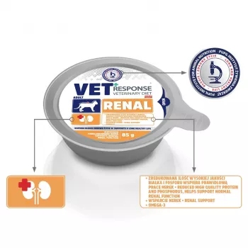 VET RESPONSE Renal - natvoer voor katten - 85 g