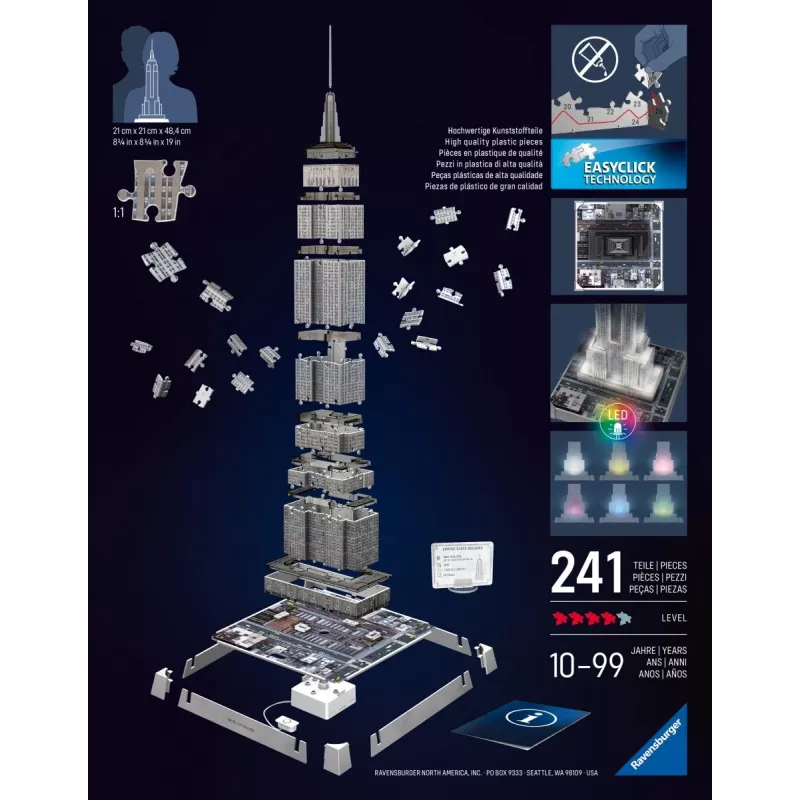 3D-puzzel Ravensburger 12008026 216 stukjes gebouw