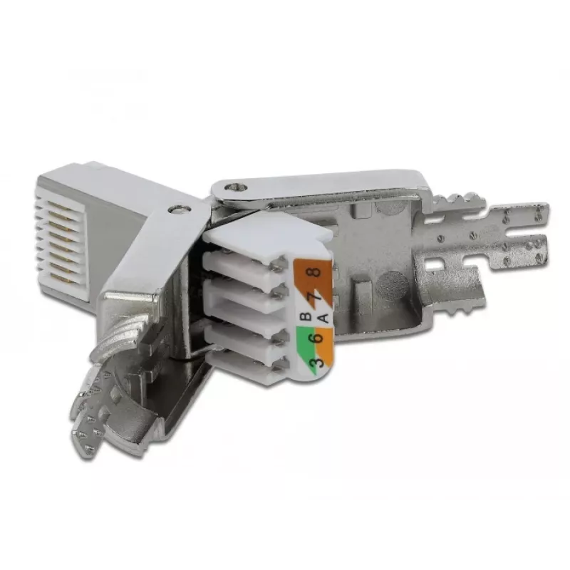 Kabelverbinder DeLOCK 86477 RJ-45 grijs