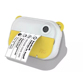 Digitale kindercamera Xrec myFirst Insta Wi, model FC2402SA-YW01, voor kinderen vanaf 3 jaar, 232 g, grijs/wit/geel