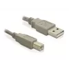 USB-kabel DeLOCK 82215 1,8 m USB A USB B grijs