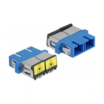 Glasvezelkoppeling DeLOCK 86893 SC duplex bus naar SC duplex bus blauw