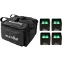 LED-travellamp EUROLITE TL-4 4x met soft-bag, compacte podium-/clubverlichting