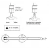 Microfoonarm Elgato Wave Mic Arm Low Profile — verstelbare low-profile-arm voor studio en streaming