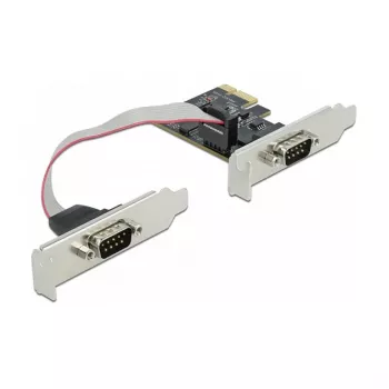 Uitbreidingskaart DeLOCK PCI Express x1 naar 2 x serieel RS-232