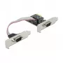 Uitbreidingskaart DeLOCK PCI Express x1 naar 2 x serieel RS-232