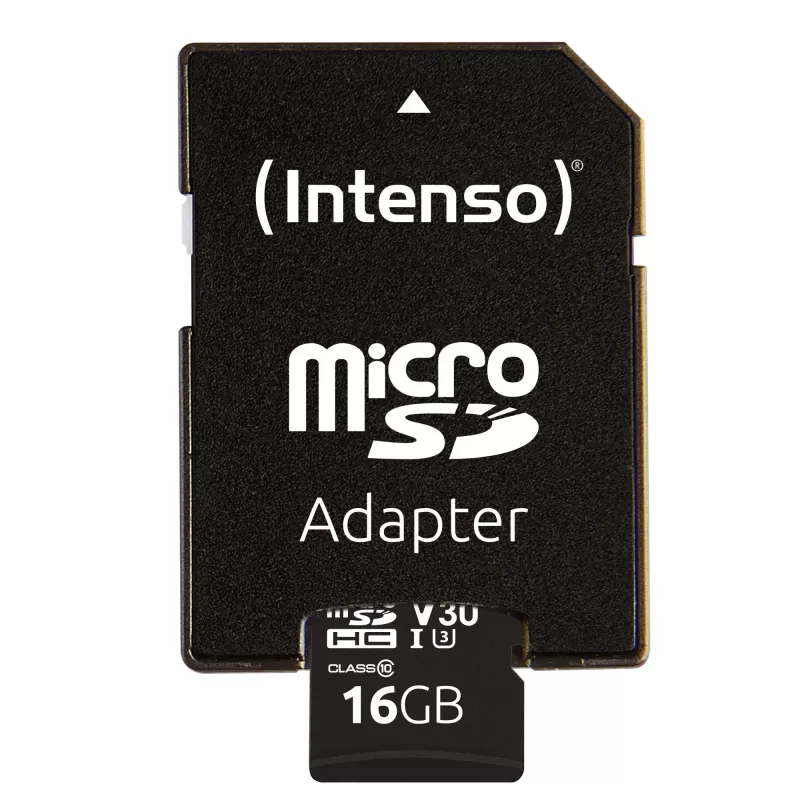 GEHEUGEN MICRO SDHC 16GB C10/W/ADAPTER 3433470 INTENSO