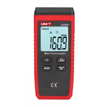 Contactloze tachometer Unit UT373, meetbereik 0,5–19999 tpm