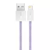 Baseus Dynamic kabel USB naar Lightning, 2,4 A, 2 m (paars)