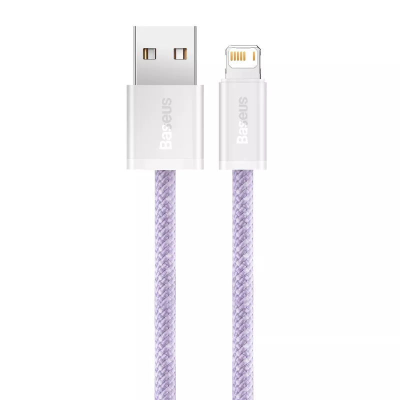 Baseus Dynamic kabel USB naar Lightning, 2,4 A, 2 m (paars)