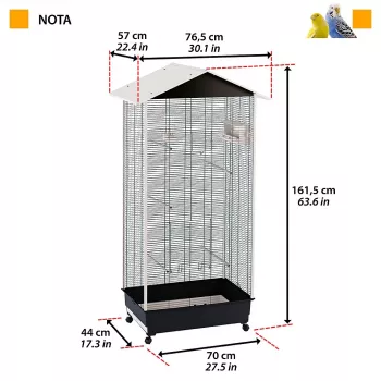 FERPLAST Nota volière - 161,5 cm