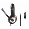 Bedrade gaming-headset GEMBIRD MHS-03-BKRD — binaural, omsluitend, 3,5 mm, 1,8 m kabel, rood/zwart