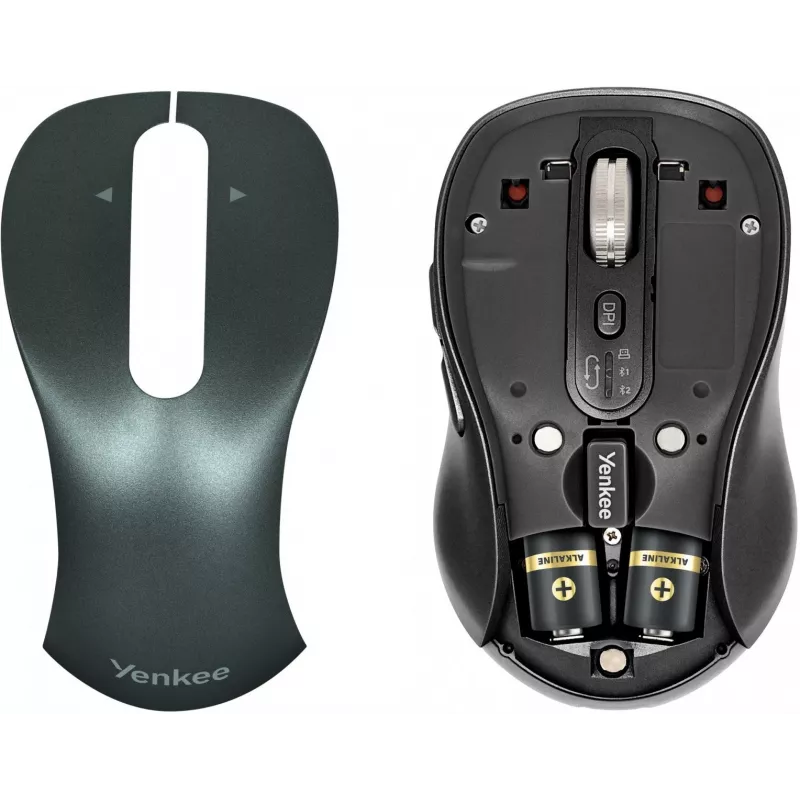 YENKEE YMS 2010BK GYRO Dual draadloze muis, Bluetooth + USB 2,4 GHz