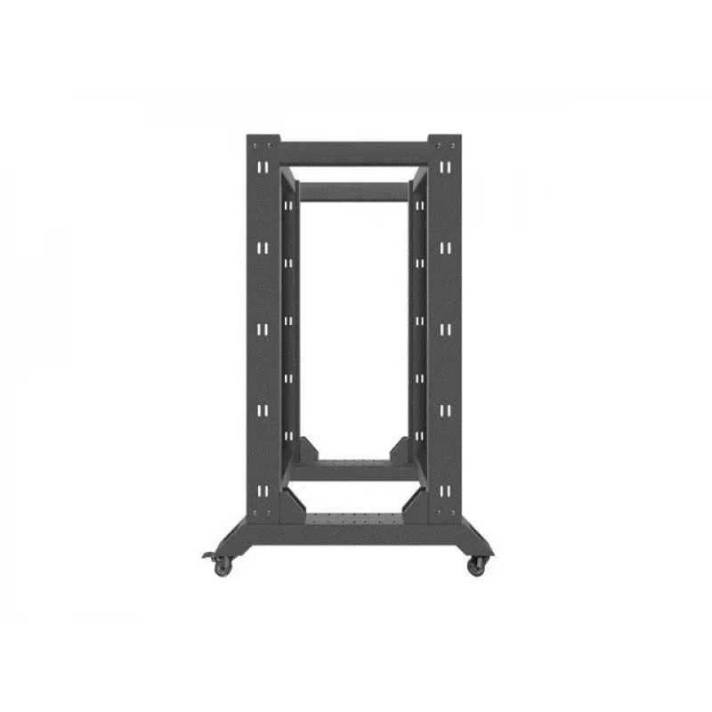 Vrijstaand rack LANBERG OR01-6822-B 22U, 600 mm B x 800 mm D, zwart, 600 kg draagvermogen