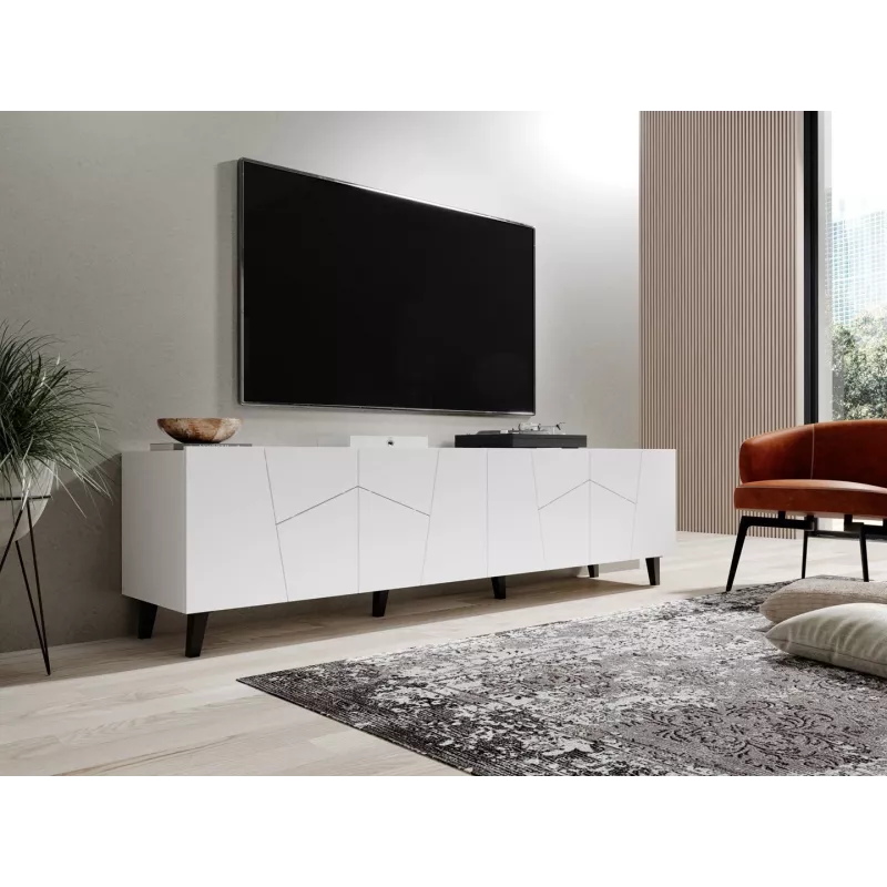RTV-meubel ETNA 200x42x52 wit mat