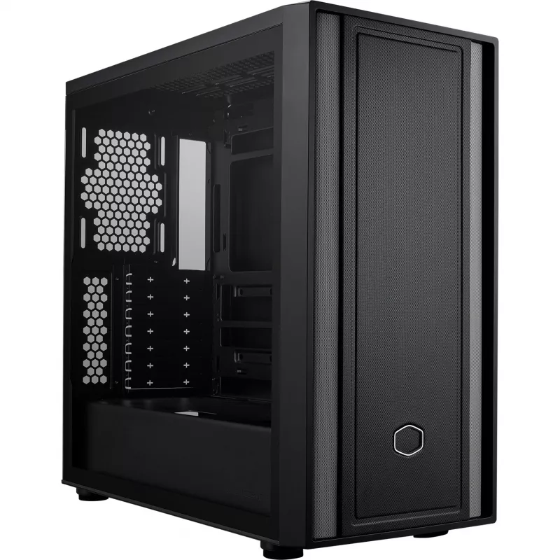 Cooler Master MasterBox 600 Lite pc-behuizing, MIDI-tower, E-ATX, gehard glas - zwart