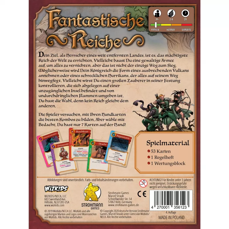 Fantastische Reiche, kaartspel