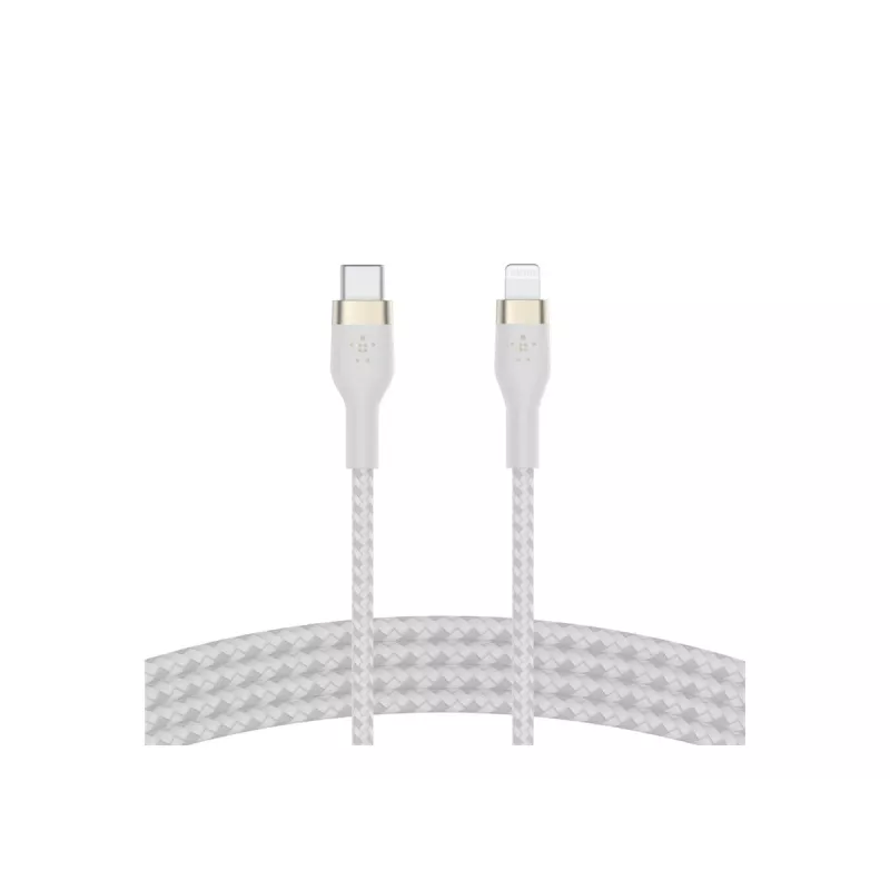 Belkin BOOST CHARGE - Lightning-kabel - 24 pin USB-C mannelijk naar Lightning mannelijk - 2 m - wit - voor Apple iPad/iPhone/iPod (Lightning)